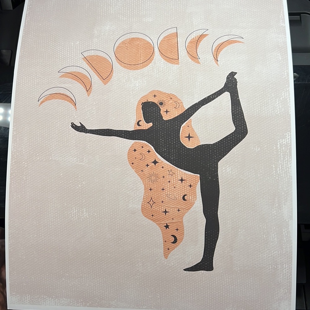 Wall Art Bohemian Woman Silhouette Celestial Print Poster Unframed - Picture 11 of 16